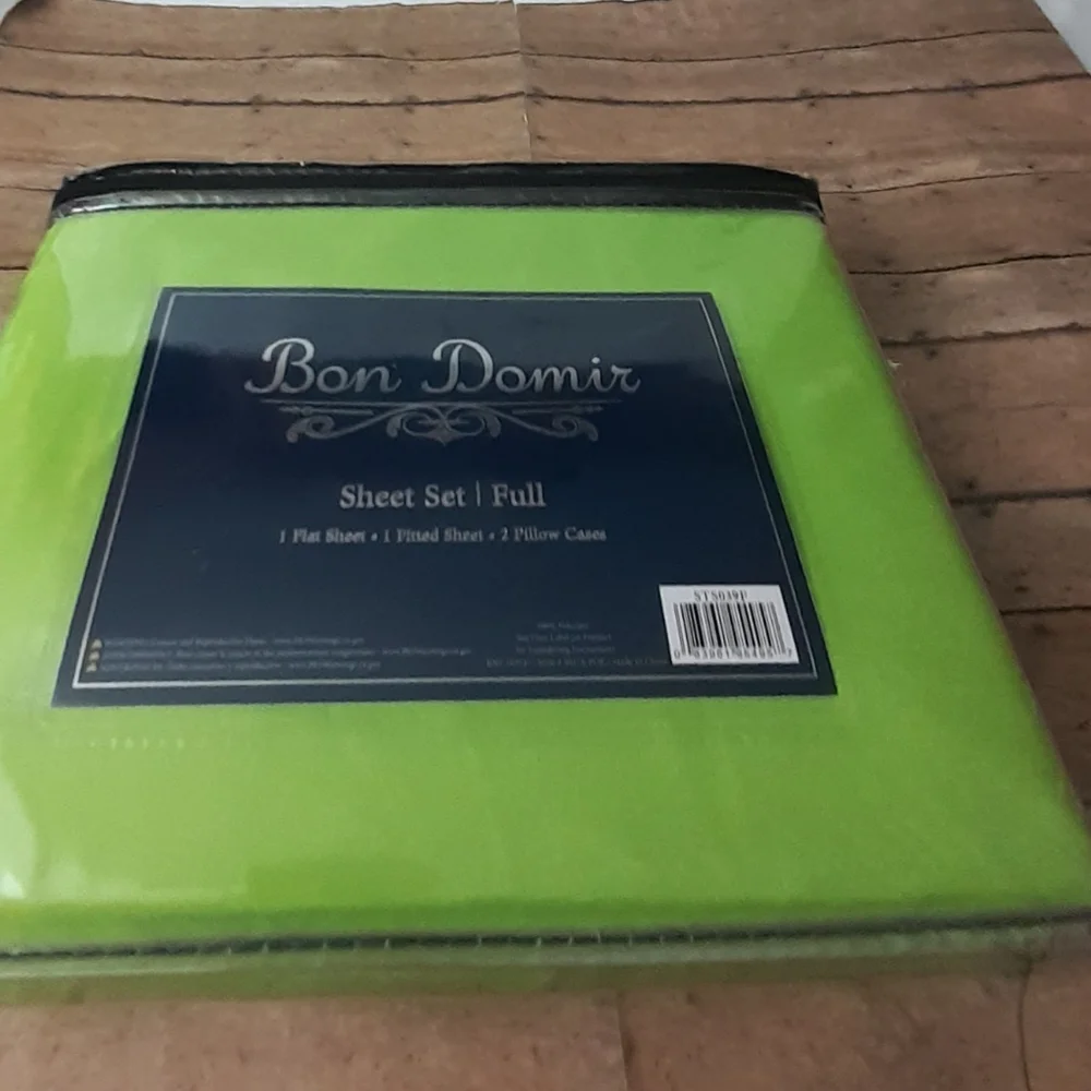 Bon Domir Green Full Sheet Set